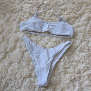 Aurelle White Kiara Bikini Set